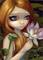 Art: Mermaid Picking Lotus Blossoms ACEO by Artist Jasmine Ann Becket-Griffith