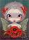 Art: Poppy Fairy ACEO by Artist Jasmine Ann Becket-Griffith