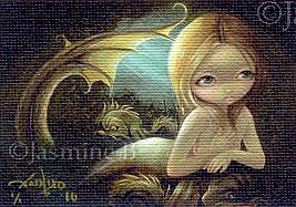 Art: A Certain Slant of Light ACEO by Artist Jasmine Ann Becket-Griffith