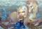 Art: Fiona and the Unicorn ACEO by Artist Jasmine Ann Becket-Griffith