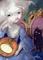 Art: Les Vampires:  Lanterne-Citrouille ACEO by Artist Jasmine Ann Becket-Griffith