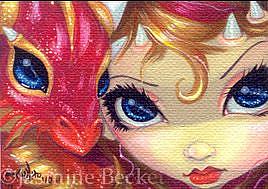 Art: Faces of Faery 118 ACEO by Artist Jasmine Ann Becket-Griffith