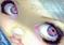 Art: Eyes of Violet Sunset ACEO by Artist Jasmine Ann Becket-Griffith