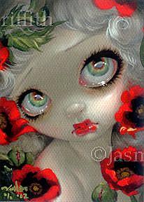 Art: Poisonous Beauties III ACEO by Artist Jasmine Ann Becket-Griffith