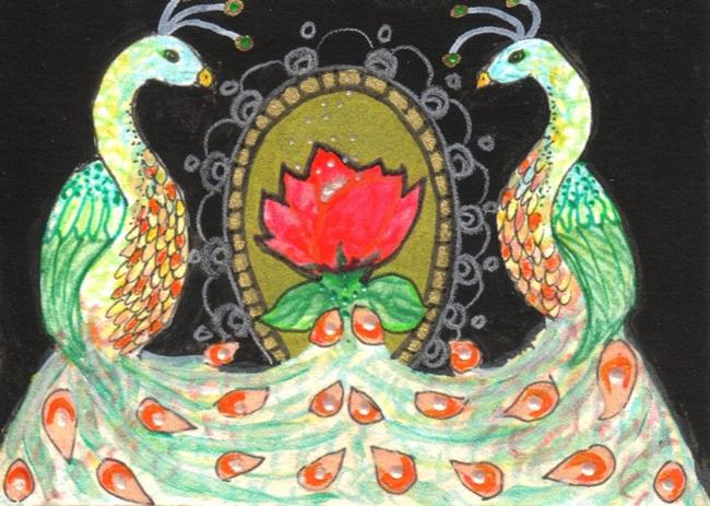 Art: Feathered Flora by Artist Emily J White