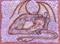 Art: Mauve Dragon by Artist Emily J White