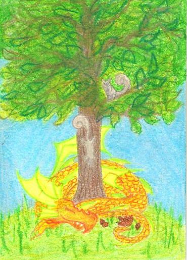 Art: Brave Squirrel by Artist Emily J White