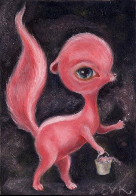 Art: West Patagonian Pink-Stinker by Artist Vicky Knowles