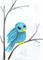 Art: Blue Bird 1 by Artist Emily J White