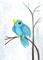Art: Blue Bird 2 by Artist Emily J White