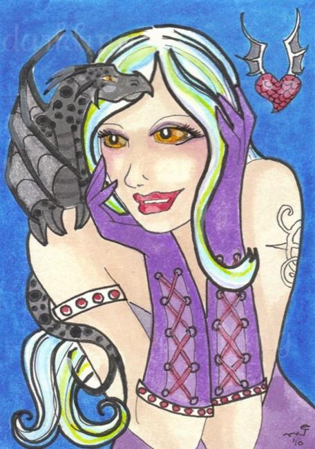 Art: Midnight Monster by Artist Emily J White