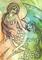 Art: Twin Mermaids by Artist Emily J White