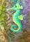 Art: Crystal Seahorse by Artist Emily J White