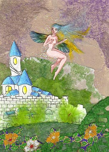 Art: Castle of the Fae by Artist Emily J White