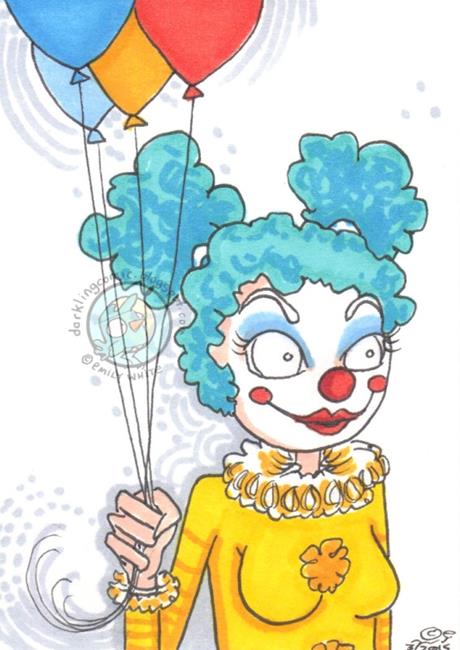 Art: Clown 1 by Artist Emily J White