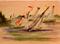 Art: Sail Boats-sold by Artist Delilah Smith
