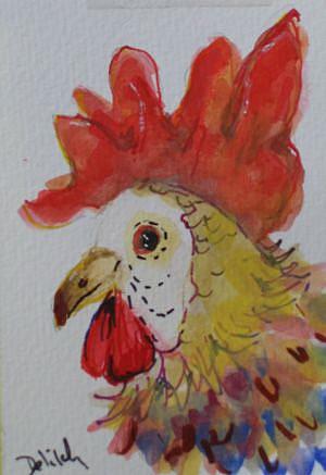 Art: Cocks Comb 2-sold by Artist Delilah Smith