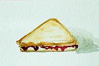 Art: Peanut Butter and Jelly Aceo-sold by Artist Delilah Smith