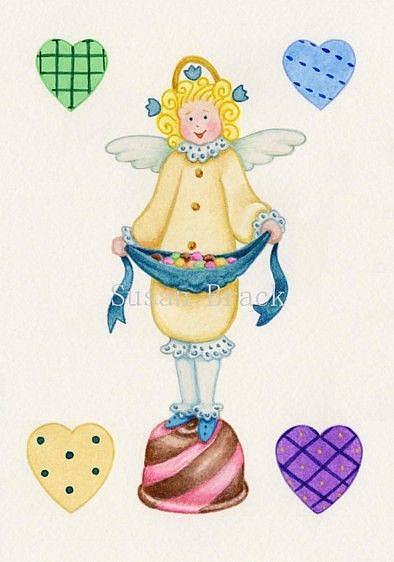 Art: WHIMSICAL ANGEL CANDY Cropped by Artist Susan Brack