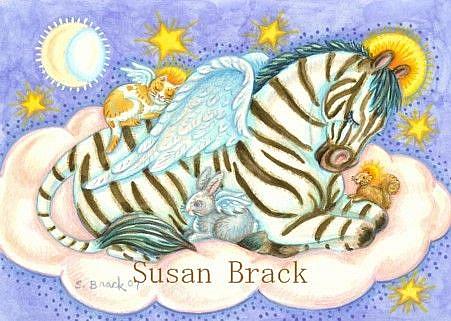 Art: ALL GOOD ANIMALS GO TO HEAVEN by Artist Susan Brack