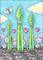 Art: ASPARAGUS FAMILY by Artist Susan Brack