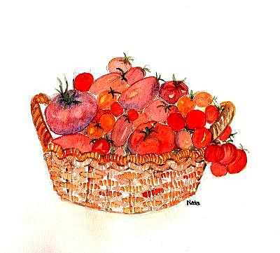 Art: Tomatoes by Artist Nata ArtistaDonna