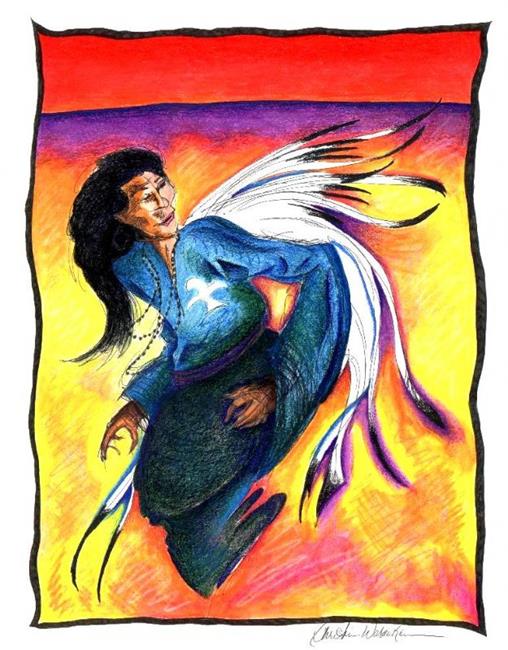 Art: Skin Walker SOLD by Artist Christine Wasankari