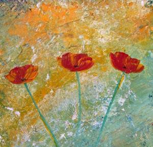 Detail Image for art Textured w/ Poppies