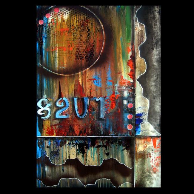 Art: abstract 437 2436 Original Abstract Art 82U1 by Artist Thomas C. Fedro