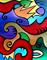 Art: It's Only Fun Until Someone Gets an Eye Poked Out - Abstract 171  by Artist Thomas C. Fedro