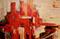 Art: Urban Landscape - Diptych by Artist Diane Millsap