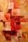 Art: Abstract in Red - SOLD by Artist Diane Millsap