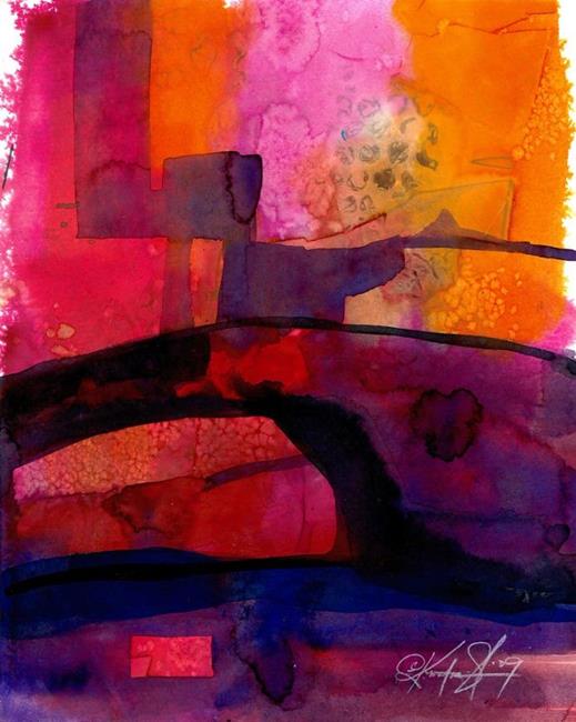 Art: Watercolor Abstraction 11 by Artist Kathy Morton Stanion