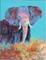 Art: Elephant Abstract by Artist Ulrike 'Ricky' Martin
