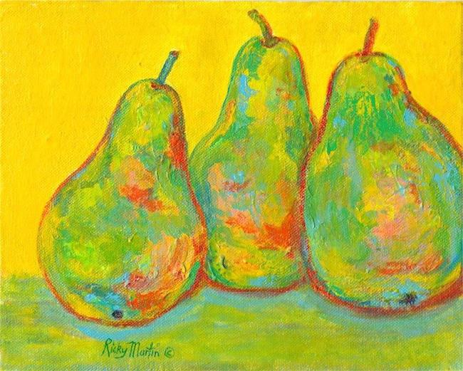 Art: Abstract Pears - sold by Artist Ulrike 'Ricky' Martin