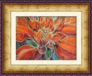Detail Image for art DAHLIA FLORAL BATIK ABSTRACT Detail Image for art DAHLIA FLORAL BATIK ABSTRACT