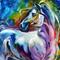 Art: MYSTIC POWER EQUINE ABSTRACT by Artist Marcia Baldwin