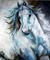 Art: EQUINE ABSTRACT WHITE THUNDER by Artist Marcia Baldwin