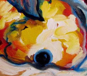 Detail Image for art KOI SWIRL COPPER ABSTRACT