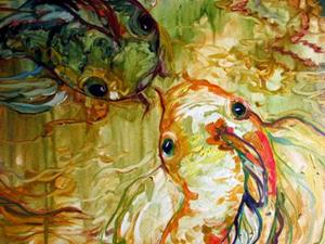 Detail Image for art KOI ABSTRACT ONE
