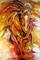 Art: POWER WITHIN EQUINE ABSTRACT by Artist Marcia Baldwin