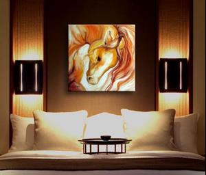 Detail Image for art GOLDEN PALOMINO ABSTRACT