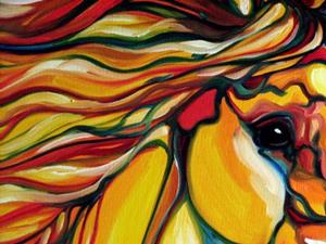Detail Image for art SPIRITS SOAR ~ EQUINE ABSTRACT