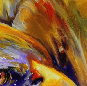 Detail Image for art GOLDEN EAGLE ABSTRACT