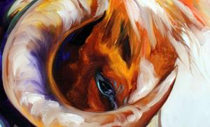 Detail Image for art LONGHORN ABSTRACT Detail Image for art LONGHORN ABSTRACT
