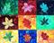 Art: Leaf Quilt  (sold) by Artist Ulrike 'Ricky' Martin