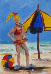Detail Image for art Beachscape Aceo-sold