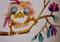 Art: Sad Bird 18 Aceo-sold by Artist Delilah Smith