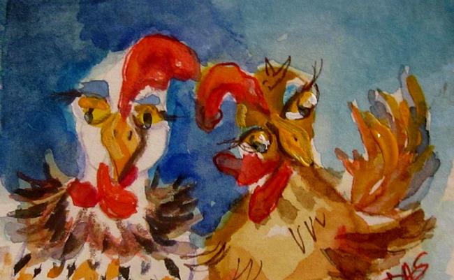 Whimsical Hens - by Delilah Smith from Aceos