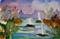Art: Boats on the Lake by Artist Delilah Smith